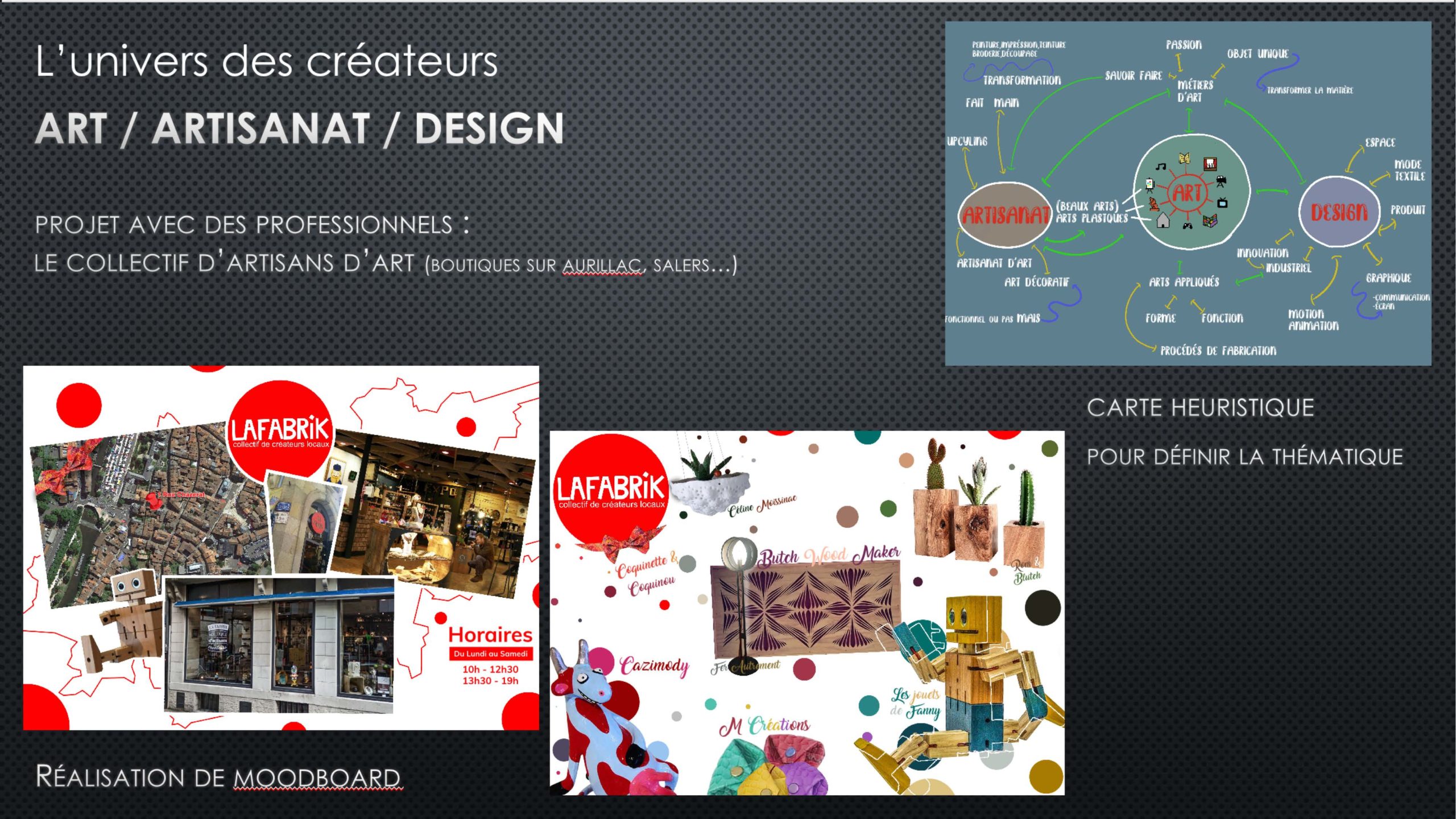 La Fabrik : Collectif d'artisans d'art - Lycée St Géraud